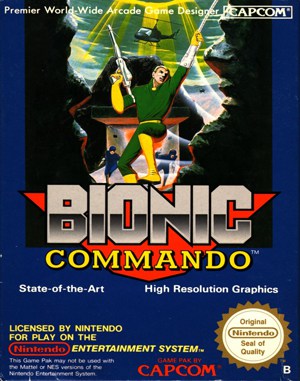 Bionic Commando cover art for Famicom
