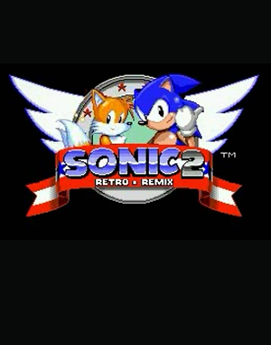 Sonic 2 Retro Remix 2016 edition cover art for Genesis