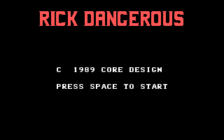 Rick Dangerous cover art for DOS