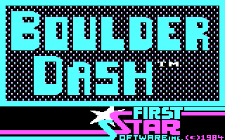 Boulder Dash cover art for DOS