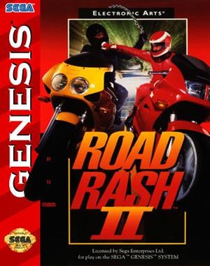 Road Rash 2 cover art for Genesis