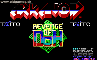 Arkanoid: Revenge of Doh cover art for DOS