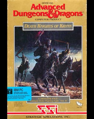 Death Knights of Krynn cover art for DOS