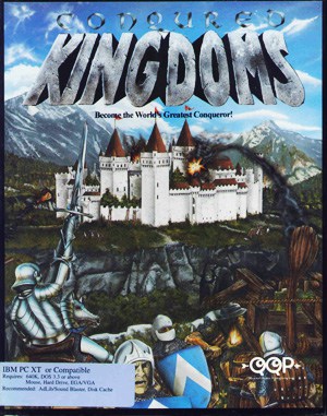 Conquered Kingdoms cover art for DOS