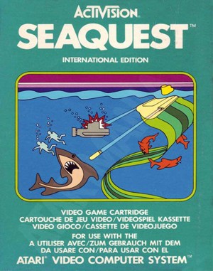 Seaquest cover art for Atari 2600