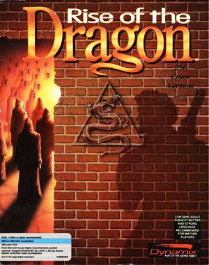 Rise of the Dragon cover art for DOS