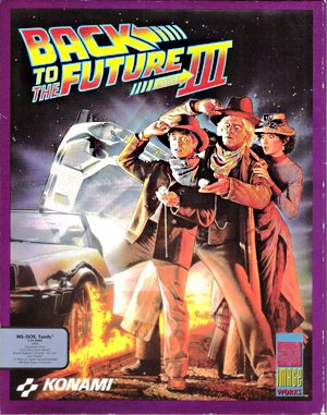 Back to the Future Part III cover art for DOS