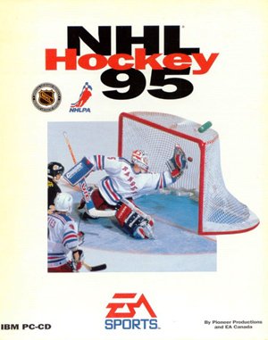 NHL 95 cover art for DOS