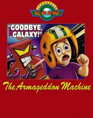 Commander Keen 5: The Armageddon Machine cover art for DOS