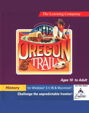 The Oregon Trail 1.2 cover art for DOS