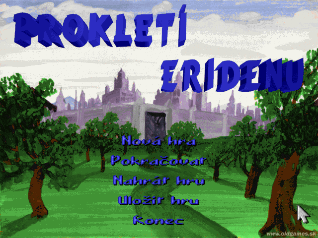 Prokletí Eridenu cover art for DOS