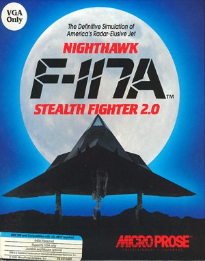 F-117A Nighthawk Stealth Fighter 2.0 cover art for DOS