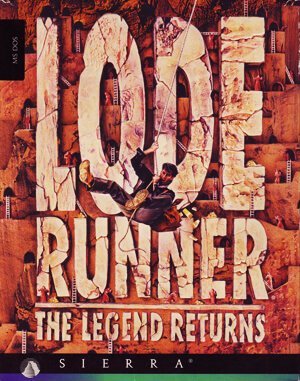 Lode Runner: The Legend Returns cover art for DOS