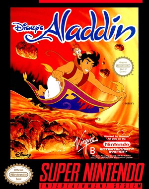 Disney’s Aladdin cover art for Super Famicom