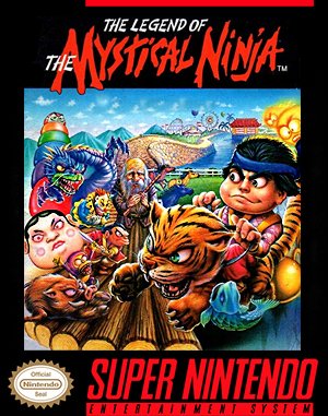The Legend of the Mystical Ninja cover art for Super Famicom