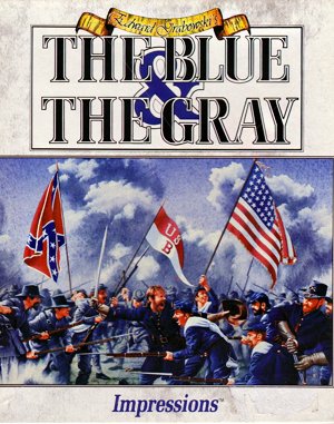 Edward Grabowski’s The Blue & The Gray cover art for DOS