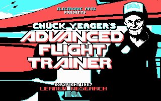 Chuck Yeager's Advanced Flight Trainer cover art for DOS