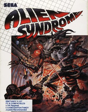 Alien Syndrome cover art for DOS