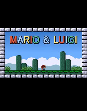 Mario & Luigi cover art for DOS