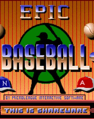 Epic Baseball cover art for DOS