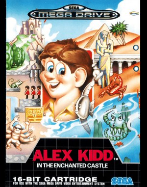 Alex Kidd in the Enchanted Castle cover art for Genesis