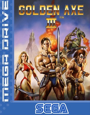 Golden Axe III cover art for Genesis