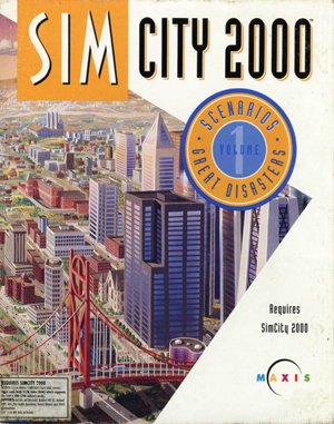 SimCity 2000 Scenarios Volume 1: Great Disasters cover art for DOS
