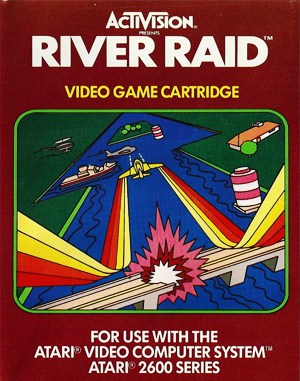River Raid cover art for Atari 2600