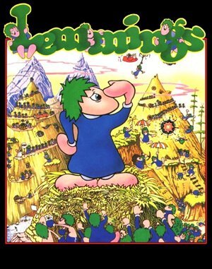 Lemmings cover art for DOS