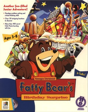 Fatty Bear’s Birthday Surprise cover art for DOS