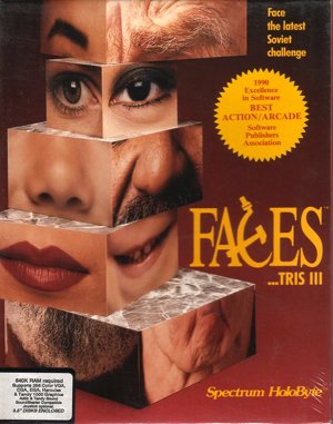 Faces …tris III cover art for DOS