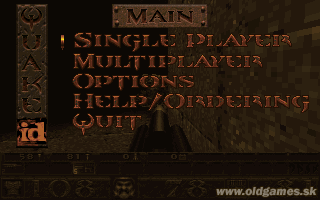 Quake cover art for DOS