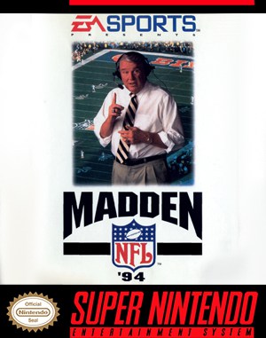 Madden NFL ’94 cover art for Super Famicom