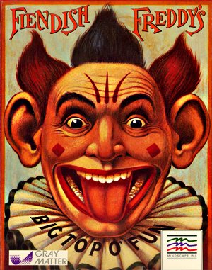 Fiendish Freddy’s Big Top O’ Fun cover art for DOS