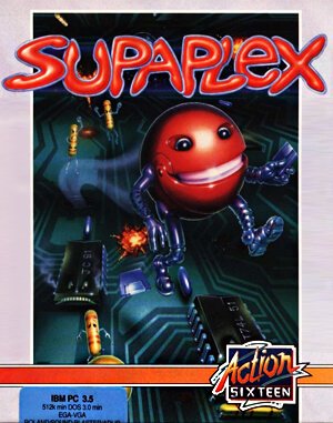 Supaplex cover art for DOS