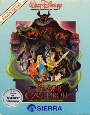 The Black Cauldron cover art for DOS