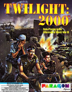 Twilight: 2000 cover art for DOS