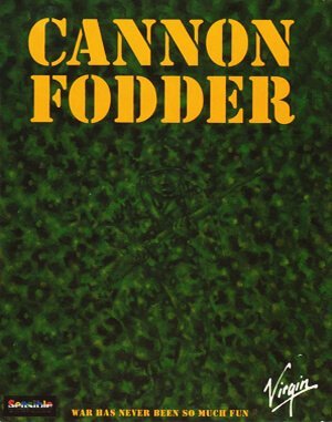 Cannon Fodder cover art for DOS