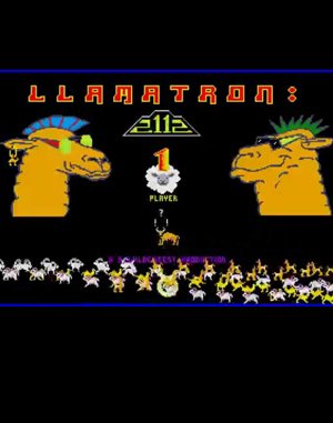 Llamatron: 2112 cover art for DOS