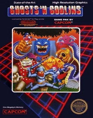 Ghosts ‘N Goblins cover art for Famicom