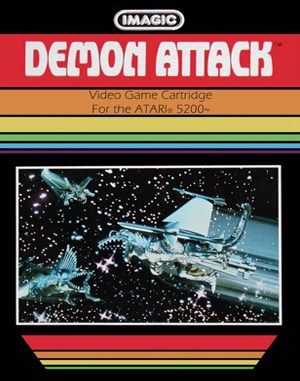 Demon Attack cover art for Atari 2600