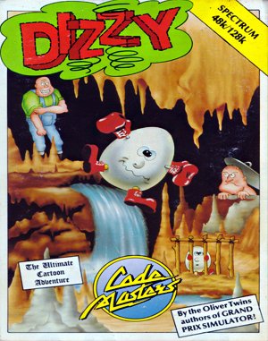 Dizzy The Ultimate Cartoon Adventure cover art for DOS