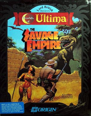 Worlds of Ultima: The Savage Empire cover art for DOS