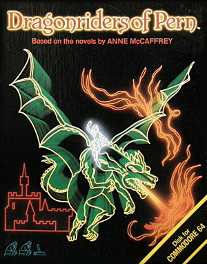 Dragonriders of Pern cover art for DOS