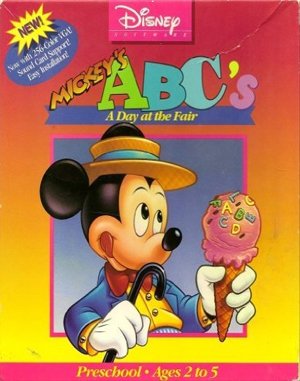 Mickey’s ABC’s: A Day at the Fair cover art for DOS