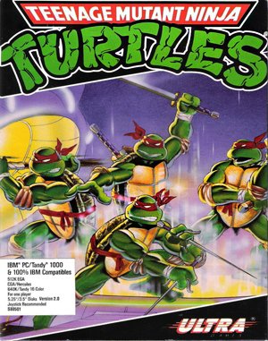 Teenage Mutant Ninja Turtles cover art for DOS