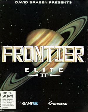 Frontier: Elite II cover art for DOS
