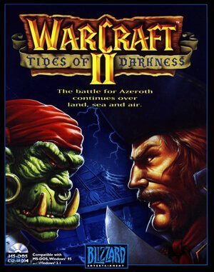 WarCraft II: Tides of Darkness cover art for DOS