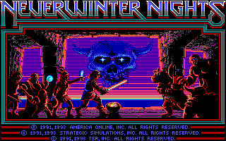Neverwinter Nights (MMORPG) cover art for DOS