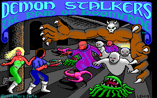 Demon Stalkers cover art for DOS